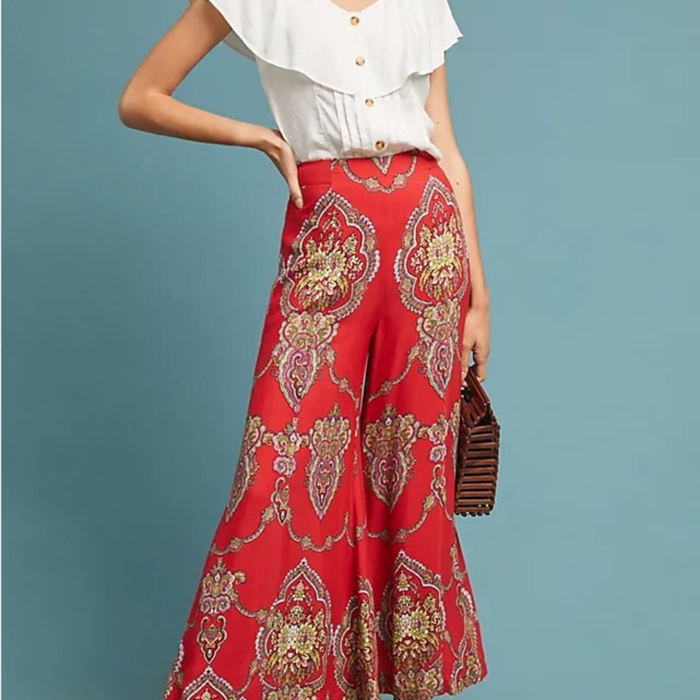 Anthropologie Manon Flared Pants, Size 10